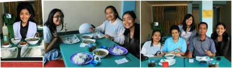 The family eating and reminiscing at Baguio Bulaluhan sa Garahe (BSG)