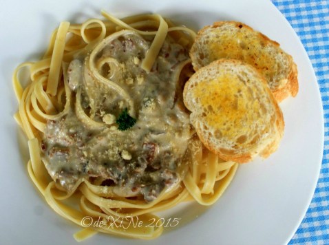 Baguio Emithia's Porch Diner 2015 pasta al funghi