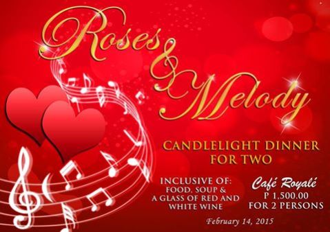 Baguio Crown Legacy Hotel-Cafe Royale Valentines Special 2015