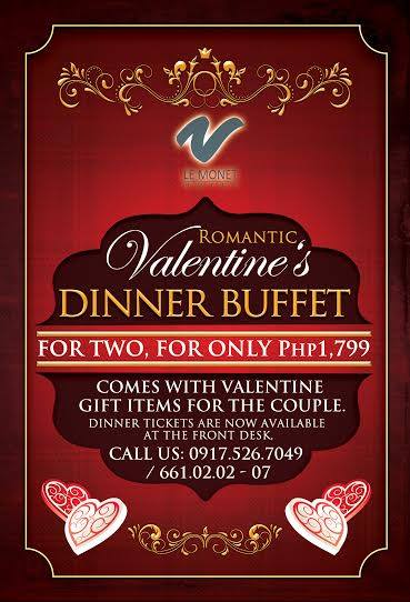 Baguio Le Monet-Dinelli Gourmet Valentines Special 2015