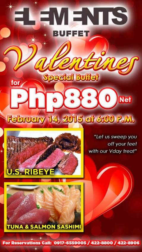 Baguio Newtown Plaza Hotel Elements Buffet Valentines Special 2015