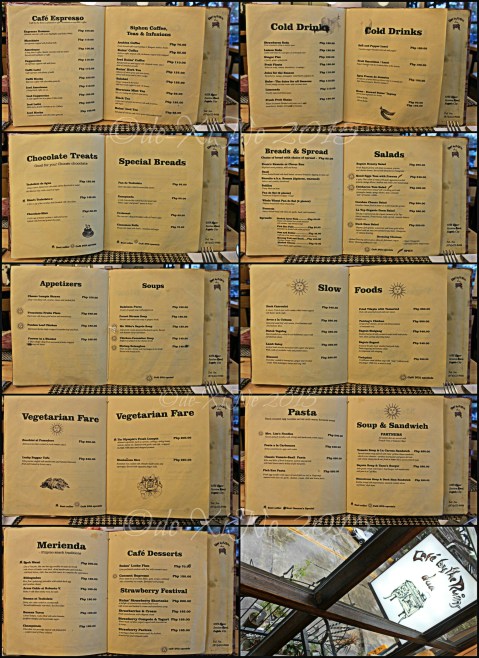 Baguio Cafe By the Ruins Dua 2015 2015-05-03 Baguio Cafe By the Ruins Dua summer menu