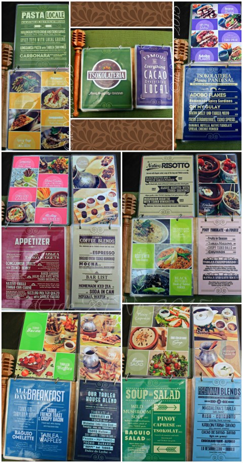 2015-05-12 Baguio Tsokolateria  menu