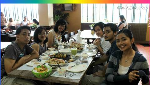 Xine and family at Baguio Calajo Foodhouse 2015