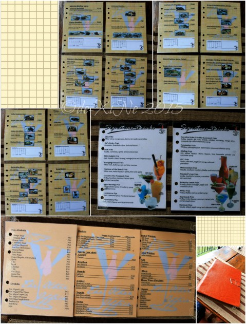 2015-05-09 Baguio The Other Office at Villa Cordillera menu