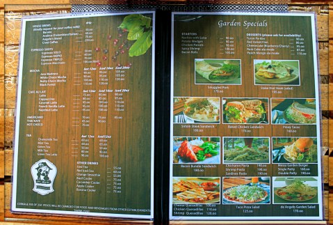 2015-06-11 Baguio Cafe de Angelo 2015 menu 