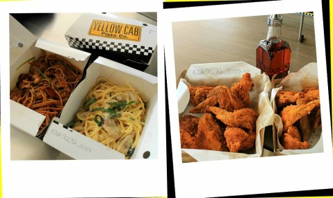 Baguio Yellow Cab Pizza Co SM Baguio branch Charlie Chan chicken pasta, chicken alfredo pasta and hot wings