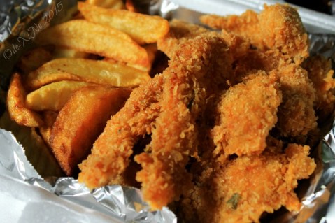 Baguio Sensational Blendz chicken tenders and fries