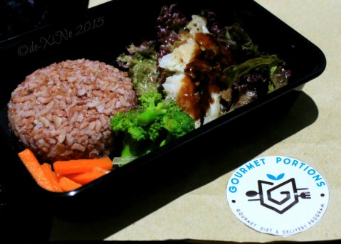 Baguio Gourmet Portions 2015 Baguio Gourmet Portions grilled dory in oyster sauce served with sauteed veg on brown rice