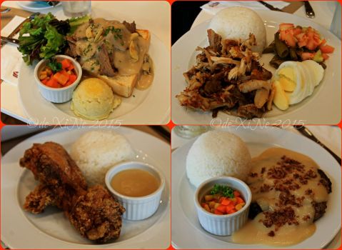 Baguio Pancake House SM Baguio branch 2015 Baguio Pancake House SM Baguio branch main course dishes: Hot roast beef, adobo sulipan, classic pan chicken, special salisbury steak,