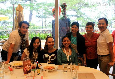 Baguio Pancake House SM Baguio branch 2015 hobnobbing with Baguio Pancake House SM Baguio branch managers Maam Grace and Maam April and marketing assistant Maam Marielle