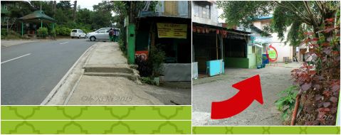 the road going to Baguio Noodle King Eatery