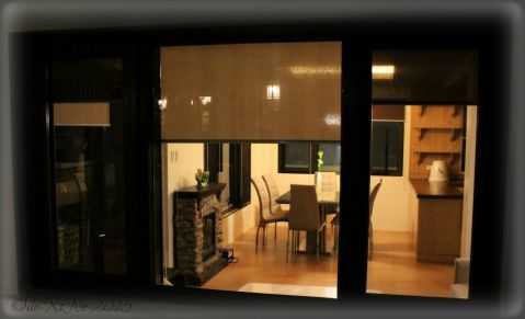 looking in on one unit's window from Baguio Cafe de Angelo Coffee Bar in St. Patrick Village 2015