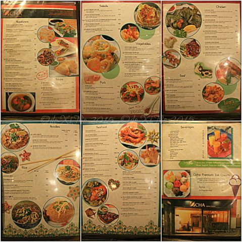 Baguio Ocha Asian Cuisine menu