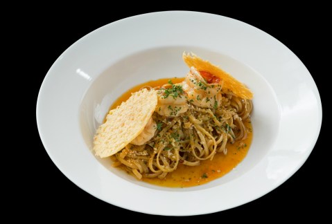 2015-09-30 Baguio Le Monet Hotel shrimp scampi linguine