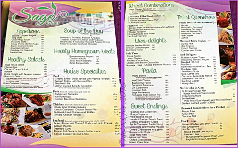 Baguio Sage Restaurant 2015 2016-01-03 Baguio Sage Restaurant menu