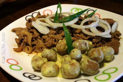 2016-01-25 Baguio One Piece Restaurant Chef Andrew tri-beef steak