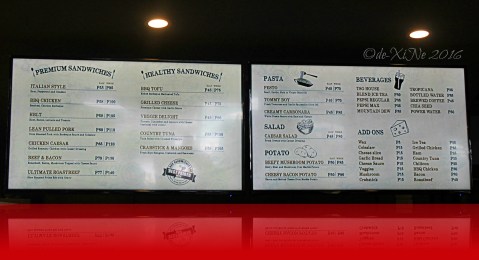 Baguio The Sandwich Guy 2016 2016-02-05 Baguio The Sandwich Guy menu