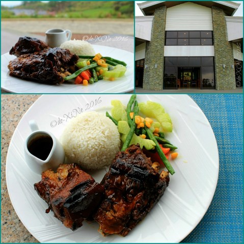 Baguio Manduto Restaurant at Pinewoods Golf and Country Club 2016 Baguio Manduto Restaurant at Pinewoods Golf and Country Club pork spare ribs with Asian salad and rice