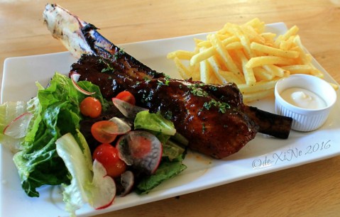 Baguio Masa Mexitalian 2016 2016-01-31 Baguio Masa Mexitalian beef ribs with salad and fries
