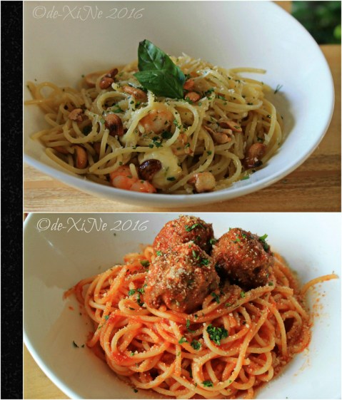Baguio Masa Mexitalian 2016 2016-03-11 Baguio Masa Mexitalian prawn feta pasta and meatball pasta