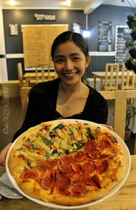 Baguio Masa Mexitalian 2016 2016-04-29 Baguio Masa Mexitalian X with salame and artichoke pizza