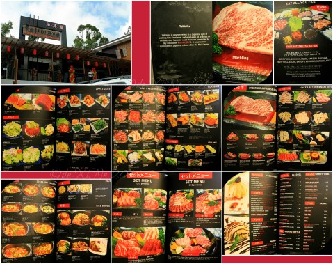 2016-05-14 Baguio Tajimaya Charcoal Grill menu