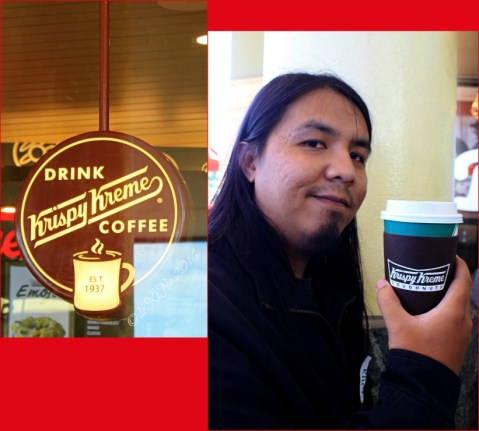 2016-07-22 Race having coffee at Baguio second Krispy Kreme branch 