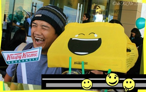 2016-07-22 Baguio second Krispy Kreme branch Sir Ash going emoji happy face with tears of joy