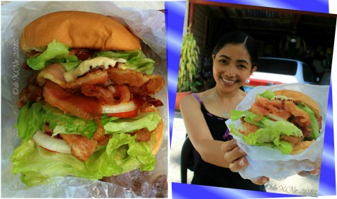 Baguio Blue Tent Burgers and Shakes 2016 2016-07-26 Baguio Blue Tent Burgers and Shakes Xine and a triple sized BLT