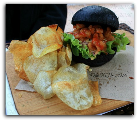 Baguio The Outlook Steak and Grill at Grand Sierra Pines Hotel shrimp po boy