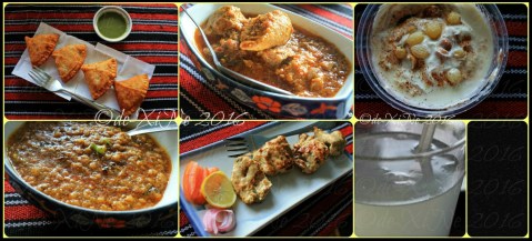 Baguio Himalayan Arabian Greco resto 2016 Baguio Alexandria Himalayan Resto serving samosa, chola massalah, another masala like dish I dont remember the name of, chicken malai boti, greek yogurt with all the toppings and lassi