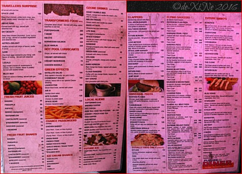 Baguio Future Diner menu