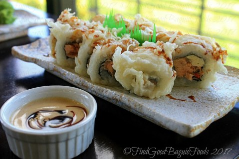La Trinidad metro Baguio Yasuragi Japanese Cuisine crunchy salmon roll