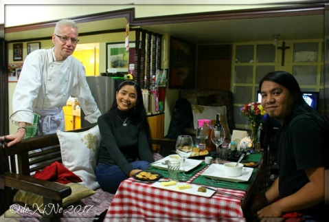 sitting at Baguio Chef Didier's Table 