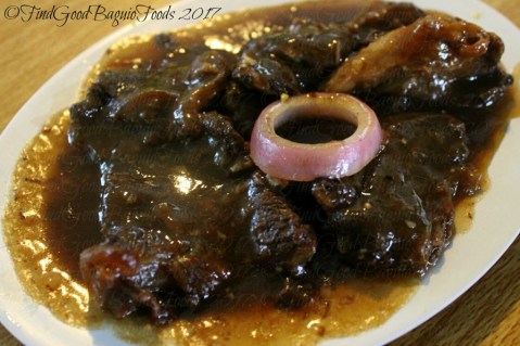 Baguio Mang Ed Bakareta Cafe and Restaurant bistek Tagalog