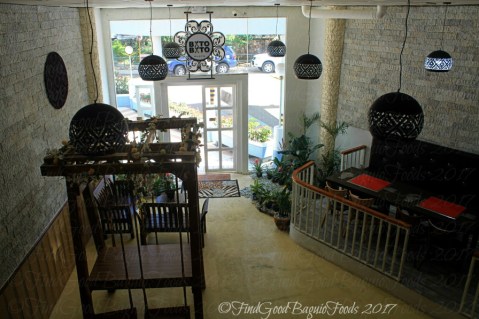 View of Baguio Batobato Plate dining area from the mezzanine