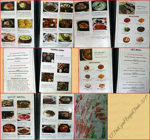 Baguio Ummason (Mother's Hand) Korean Restaurant updated menu