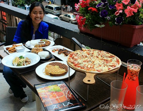 X dining at Baguio Zola Resto Cafe 2017