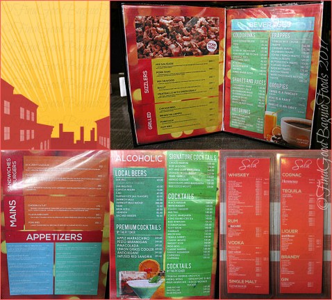 Baguio Sala menu 2017