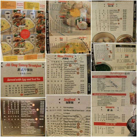 Baguio Ling Nam menu 2017