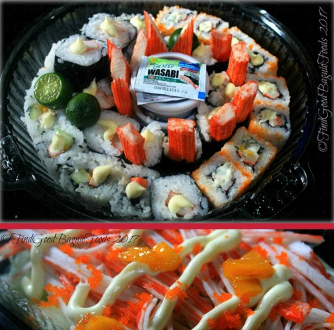 Baguio Kanzen Sushi Roll 2017 Baguio Kanzen Sushi Roll 32 pieces platter, kani salad