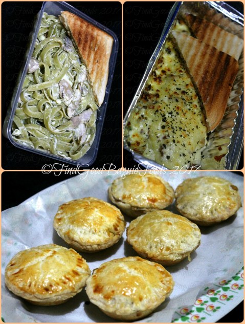 Baguio Mum n' Hub Kitchen 2017 Baguoi Mum n' Hub Kitchen chicken and mushroom spinach fettuccine pasta, beef moussaka, mini apple pies