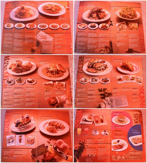 Baguio Pancake House menu 2017