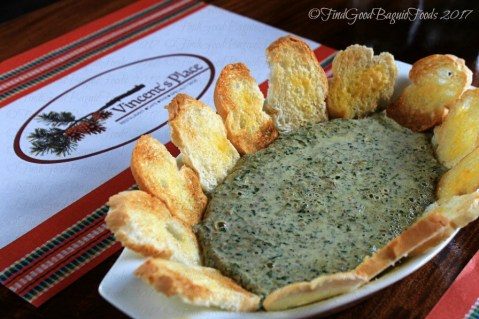 Baguio Vincent's Place Restaurant Cafe Bar banana blossom cheese dip 2017