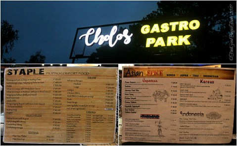 Baguio Cholo's Gastro Park - Asian Spice and Staple menu 2017