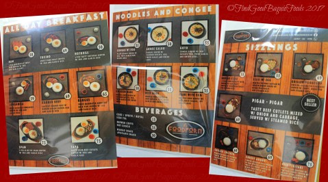 Baguio FoodPorn Sizzles menu 2017