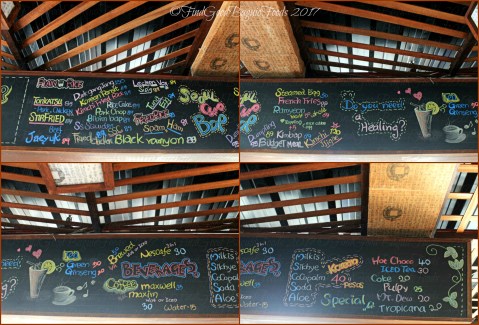 Baguio Seoul Cup Bap menu 2017