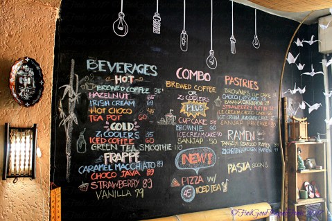 Baguio Zi Cafe menu 2017