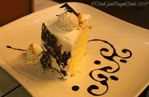 La Trinidad metro Baguio Sinner or Saint Cafe kamote cake 2017